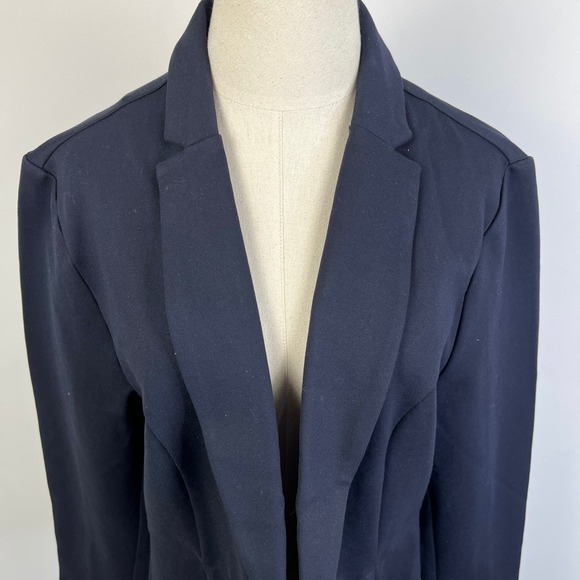 QUINCE Navy Ultra-Stretch Black Ponte Blazer NWT Size XS - Picture 10 of 13